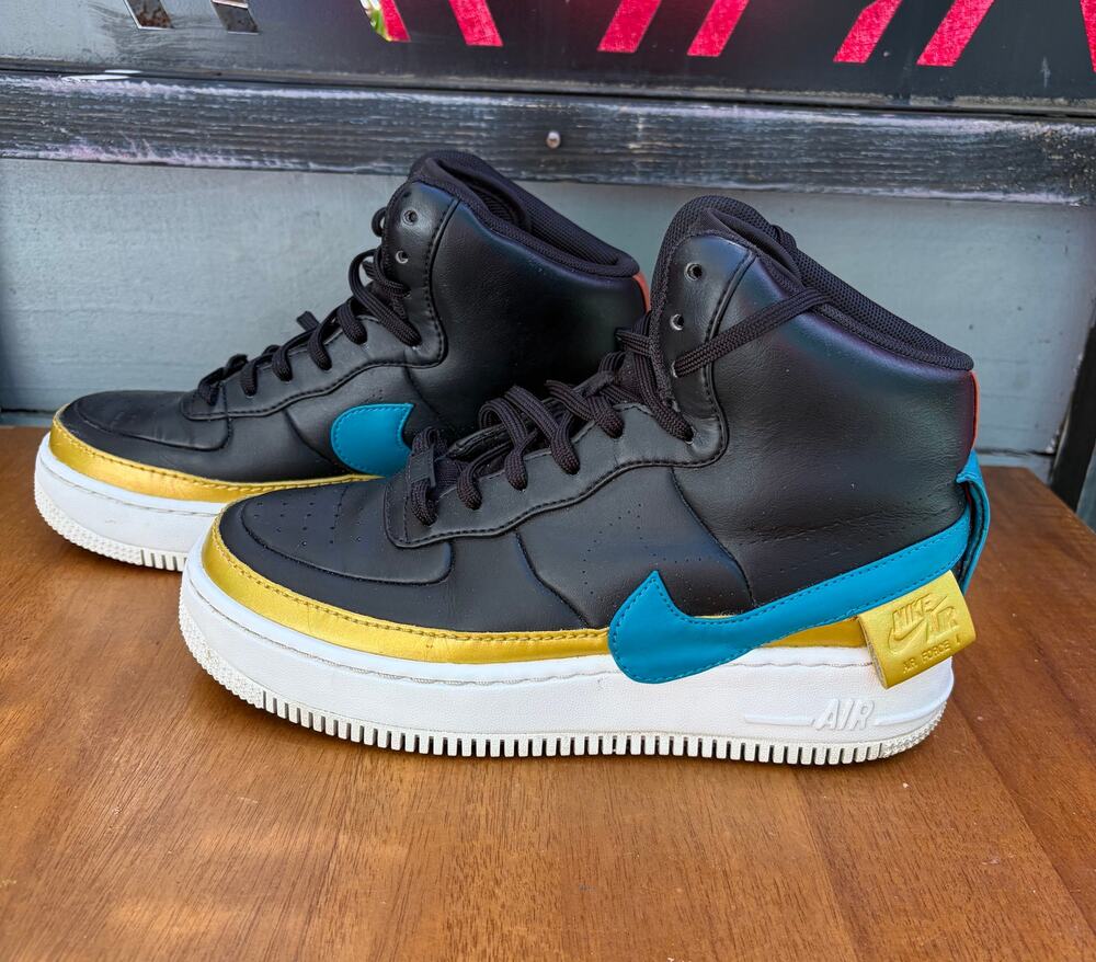 Nike Air Force 1 High Jester XX Black Blustery Gold Women’s 8.5 AR0625-001